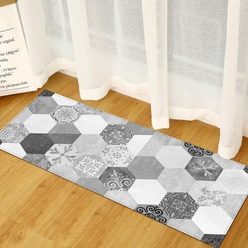 Geometry Pattern Kitchen Anti-slip Mat LivingRoom Balcony Bathroom Outdoor Printed Carpet Corridor Absorbent Door Mat Prayer Rug