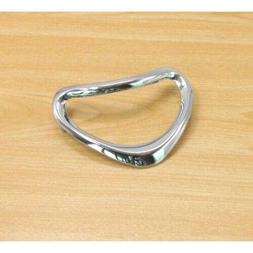 Cabinet handle Heart type zinc alloy bright chrome upscale modern furniture hardware handle Thicken 96mm Hole distance