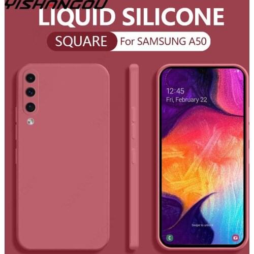 For Samsung A52 A51 A72 A71 A50 A70 A21S A41 A31 A50 A42 A32 4G Note 10 20 Plus S8 S9 S10 S20 FE S21 Liquid Silicone Soft Case