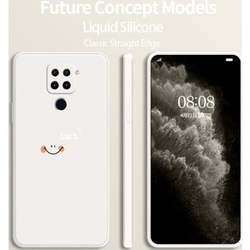 Smiley Square Silicone Case For Xiaomi Redmi Note 10 10S 9T 9 8 7 Pro MAX Redmi 9 9A 9T K40 K30 K20 Pro Soft Phone Cover Case