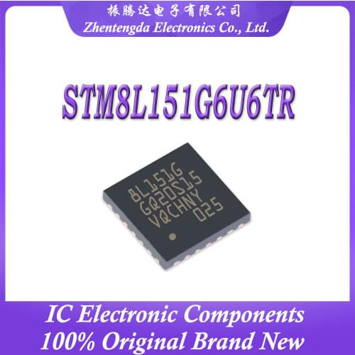 STM8L151G6U6 STM STM8 STM8L STM8L151 STM8L151G STM8L151G6 IC MCU FLASH QFN-28