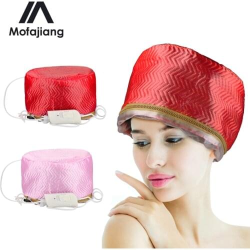 Thermal Treatment Heating Cap Adjustable Heat Therapy Electric Hair Steamer Mask Cap Temperature Controlling Steam Baking Oil