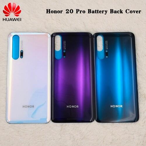 Huawei Honor 20 Pro Battery Back Cover Rear Door Housing Panel Phone Replacement Repair Parts For Honor 20 Pro With Logo "6.5"
