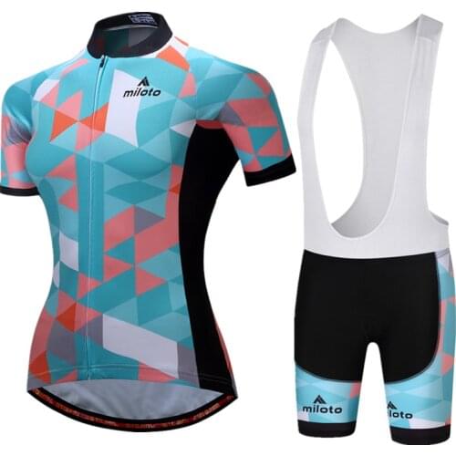 2021 New Womens Cycling Jersey Set Short Sleeve mtb Bike Bicycle Sportswear Ropa Ciclismo Bike Team Breathable Cycling Clothing