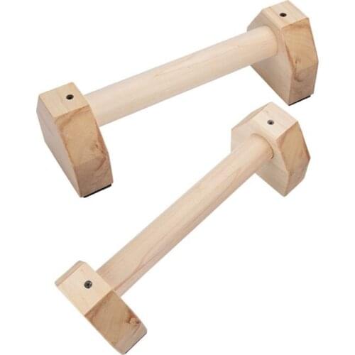 1 Pair Wooden Fitness Sport Push Up Stands Pushup Bars Gym Exercise Training Chest Bar Hand Grip Trainer For Body Building