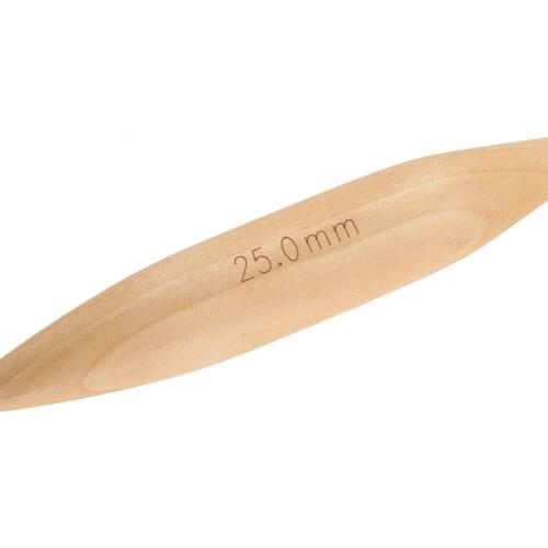 25/20/25mm Bamboo Knitted Crochet Hook Thick Sweater Knitting Needles Stitch Carpet Ring Needle Tool CLH@8