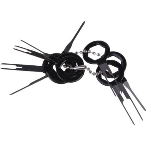 8 Pcs Car Electrical Terminal Key Pin Wiring Crimp Connector Removel Puller Tool