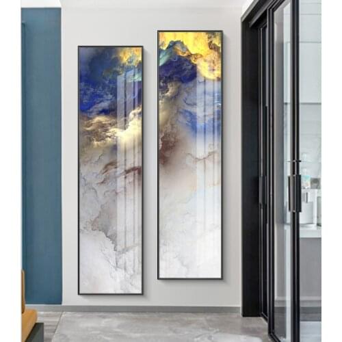 Abstract Colorful Cloud Wall Art Canvas Painting Nordic Blue Sky Landscape Posters and Prints Modern Aisle Living Room Decor