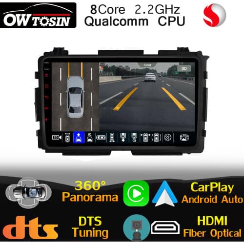 9" IPS Qualcomm 8Core Android For Honda HR-V Vezel HR V HRV 2013-2021 Car Multimedia Player GPS Radio HDMI WiFi DSP Auto 4G LTE