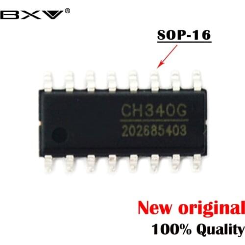 5PCS CH340G SOP16 CH340 SOP-16 340G SOP SMD new and original IC Chipset bxv