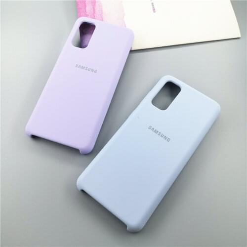 S20 Plus Case Silky Liquid Samsung Galaxy Silicone Cover For Galaxy S20+ S20 Ultra Full Protective With Box