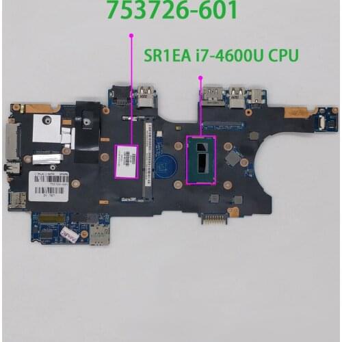 For HP EliteBook 810 G2 Series 753726-601 753726-501 753726-001 w i7-4600U CPU QM87 Laptop Motherboard Tested & working perfect
