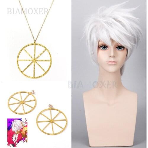 Fate Karna Cosplay Wigs Grand Order FGO Cosplay Karuna Earrings Necklace Game Halloween Christmas Cosplay Props