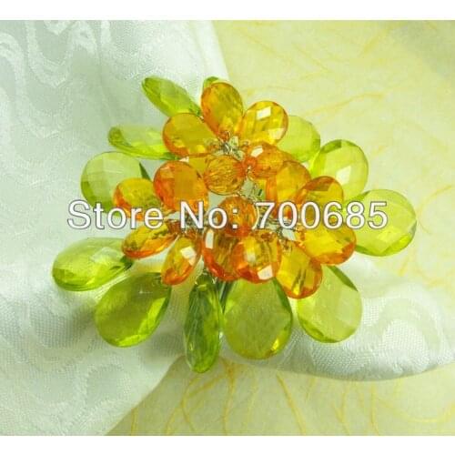 Crystal napkin rings for weddings napkin ring holder and party decoration napkin ring