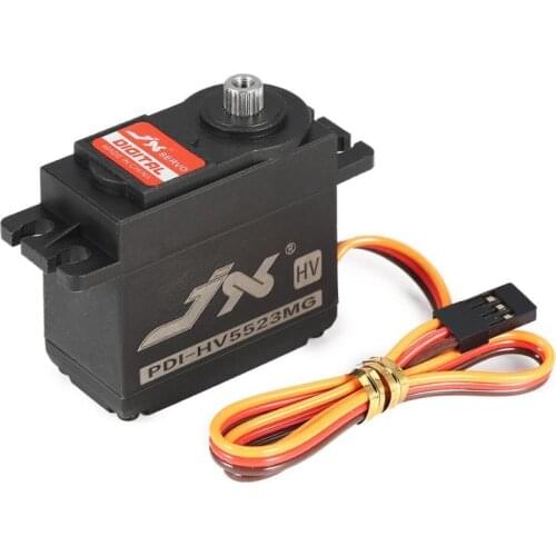 JX PDI-HV5523 HV High Voltage Metal Gear Digital Core Servo with 23kg High Torque for RC Car Robot Airplane Aircraft Drone DIY
