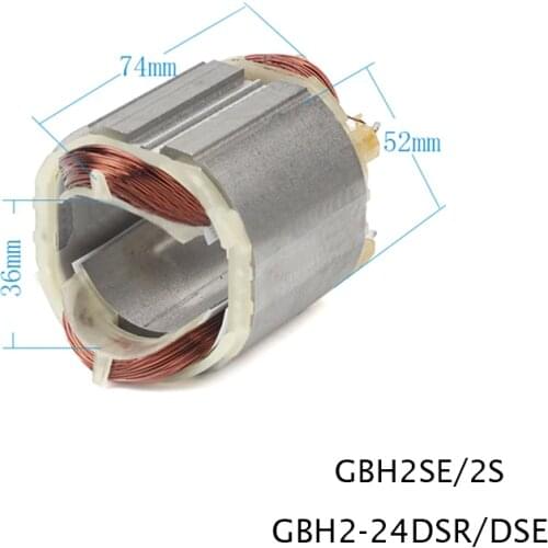 Electric hammer drill stator coil for Bosch GBH2S GBH2SE GBH2-24DSR GBH2-24DSE, Power Tool Accessories