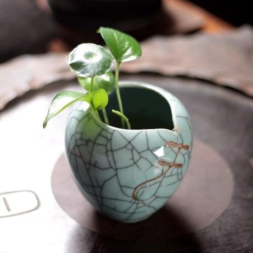 Ceramic vase, porcelain vase, simple flower ware, hydroponic vase, living room decoration, ceramic vase ornaments