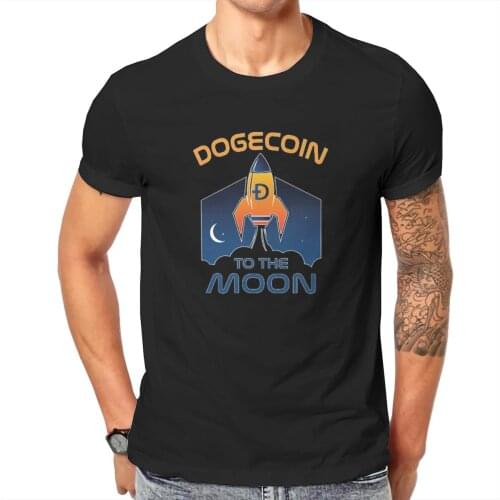 Men Dogecoin To The Moon(3) Anime Dogecoin Meme Buy Dogecoin Unique Classic Top Quality Tshirt