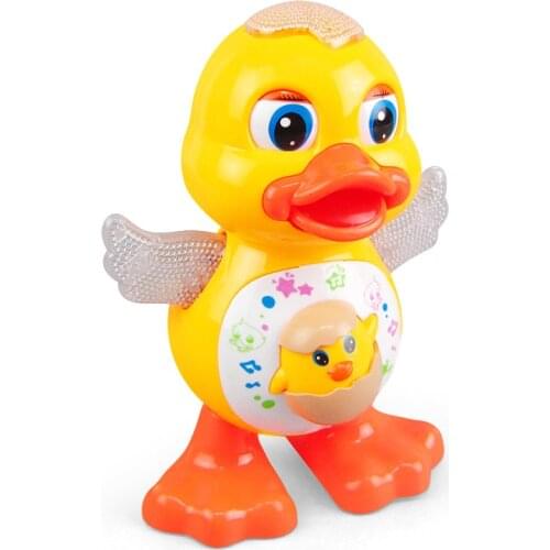Cute Dancing Duck Educational Toy Musical Lighting Doll Interactive Kids Gift