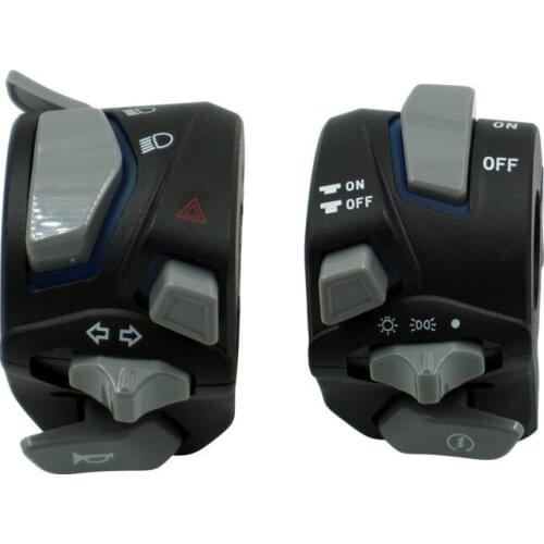 MOTOLOVE 22 mm Motorcycle Switch Motorcycle Horn Button Turn Signal Lamp Electric Fog Lamp Start Handle Combination Switch