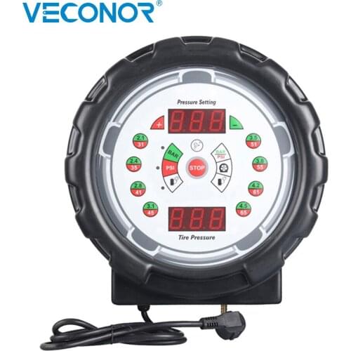 Pneumatic Tire Inflator Air Pump Tire Inflator Pressure Measuring Instruments Pressure Gauges Professtional Tool For Car Tyre