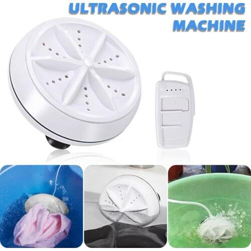 Mini Ultrasonic Washing Machine Portable Turbo USB Powered Removes Dirt Washer Clothing Cleaning Washing Machine For Travel Home