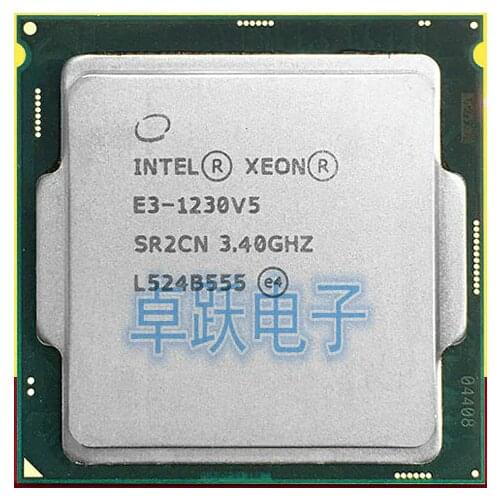 Intel Xeon Processor E3-1230V5 E3 1230 V5 Quad-Core Processor 1151-land FC-LGA Desktop CPU