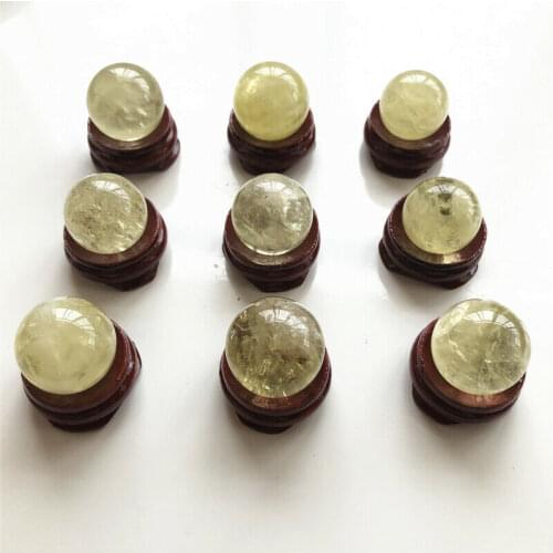 Drop Shipping Natural Citrine Balls Yellow Quartz Crystal Sphere Crystal Ball Healing Decoration Natural Quartz Crystals Balls