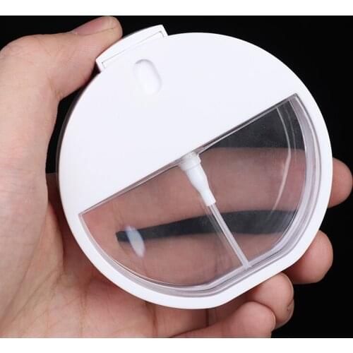 30ML/38ML Portable Outdoor travel empty Bottle Women Card Round Shape Perfume Spray Refillable Empty Bottle Flat Type Atomizer