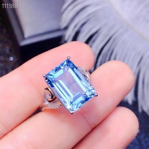 The Best Gift for Your Loved Girl Topaz Ring Natural Real Topaz Rings Free Shipping 925 Sterling Silver Ring