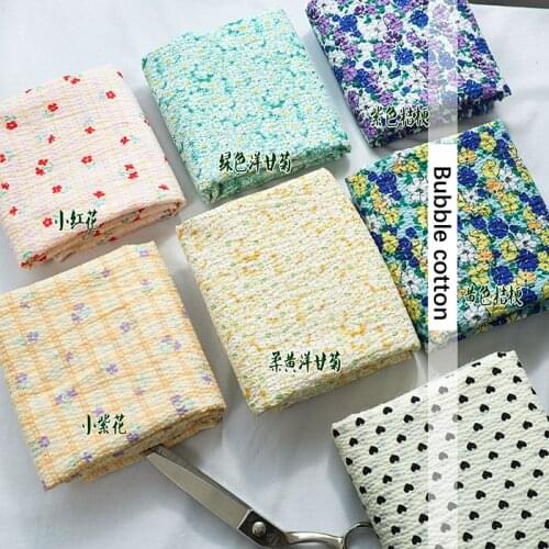 LOVE Printed Twill Bubble cotton 100% Cotton Fabric, DIY Pactchwork Cloth, Sewing Quilting Bed Sheet Fabric For Baby&Child