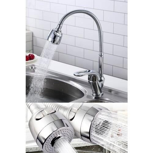 Movable Head Kobar Sink Faucet Hot Cold Inlet Water Saving Nickel Kitchen Faucet Single Hole Pull Out Spout Kitchen Sink Mixer