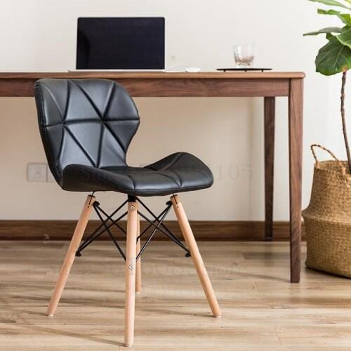 Solid Wood Dining Chair Backrest Leisure Chair Plastic Chair Office Chair Meeting To Discuss Chair Chair