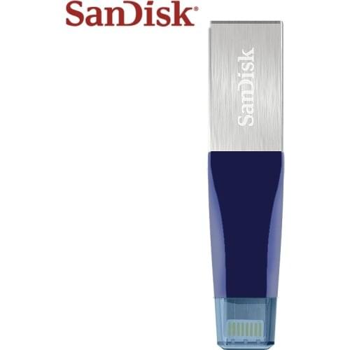 SanDisk USB Flash Drive iXPand OTG Lightning Connector U Disk USB 3.0 MFi for iPhone & iPad Stick 32GB 64GB 128GB Pen Drives