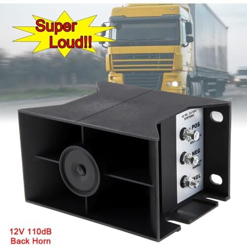 12 / 24V Waterproof Car Horn Alarm Reversing Buzzer with Three Sound Switches for Auto Truck Vehicle