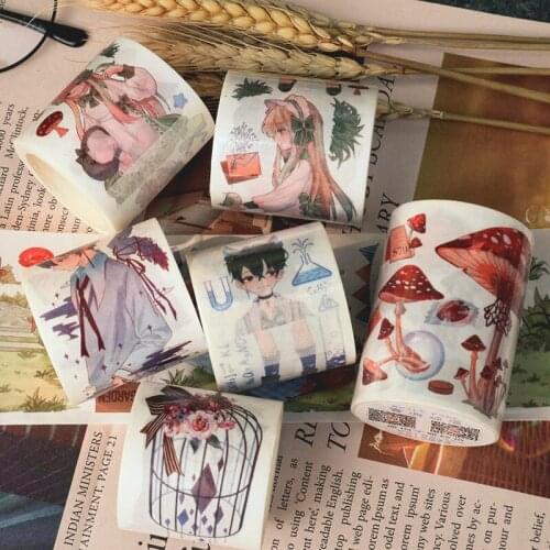 20 Designs Girls Sights Washi Tapes Bullet Journal Masking Tape Adhesive Tape DIY Scrapbooking Decoration Washi Stickers