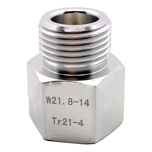 TR21-4 to W21.8-14 Aluminum Adapter Home Brew Beer Keg / Aquarium Pressure Reducing Valve Fish CO2 Cylinder Tank for SodaStream