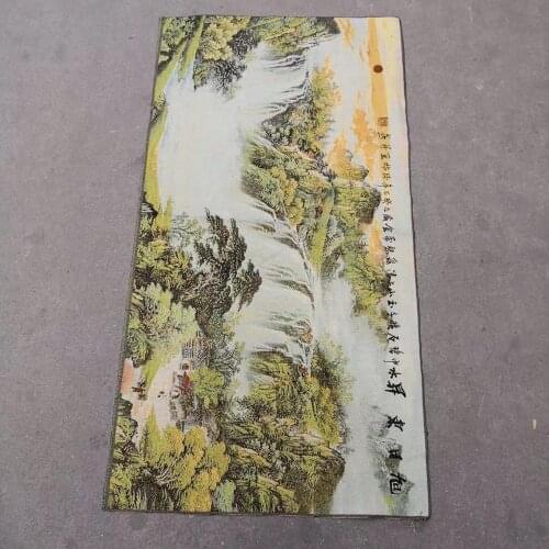 The rising sun rises the landscape painting geomantic rely on mountain to get rich rich basin archaize silk painting central hal