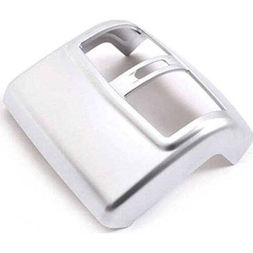 Car ABS Silver Rear Air Condition Outlet Vent Cover Trim Sticker Accessories for Mercedes Benz W212 E-Class 2012-2015