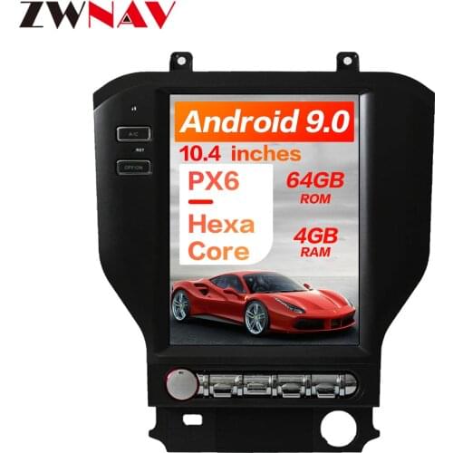 Android 9.0 Tesla Style Car GPS Navigation Carplay For Ford Mustang 2015 2016-2021 Auto Stereo Radio Head Unit Multimedia Player