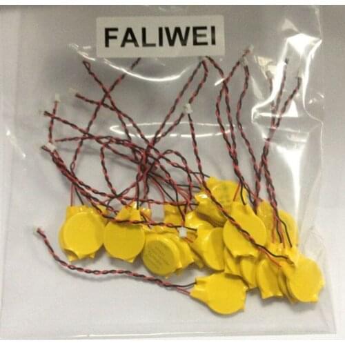 20PCS/LOT battery /Laptop motherboard BIOS CMOS battery with wire disassemble battery CR2032 2032 battery with wire 2pin