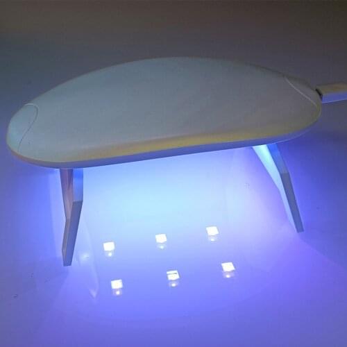 White Nail Dryer Machine UV LED Lamp Portable USB Home Use Nail UV Varnish Dryer Lamp Nail Art Tools