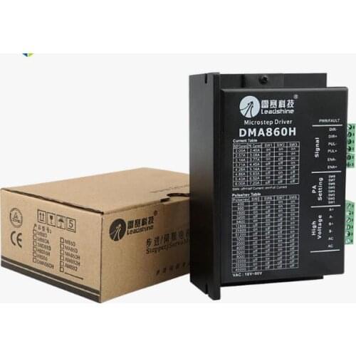 Free shipping Leadshine Base on DSP design 2-phase Digital Step Driver DMA860H fit Steper Motor nema 23 and nema34 work 30-80VDC