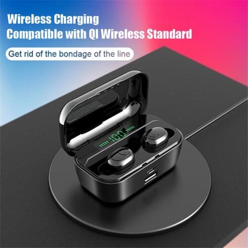 Tws g6s Wireless Waterproof Music Earphone Bluetooth 5.0 Sport Bass Headset For Samsung Galaxy A70 Xiaomi 9 huawei iphone garnis