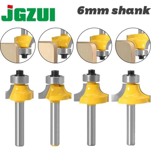 6mm shank Corner Round Over Router Bit with BearingMilling Cutter for Wood Woodwork Tungsten Carbide