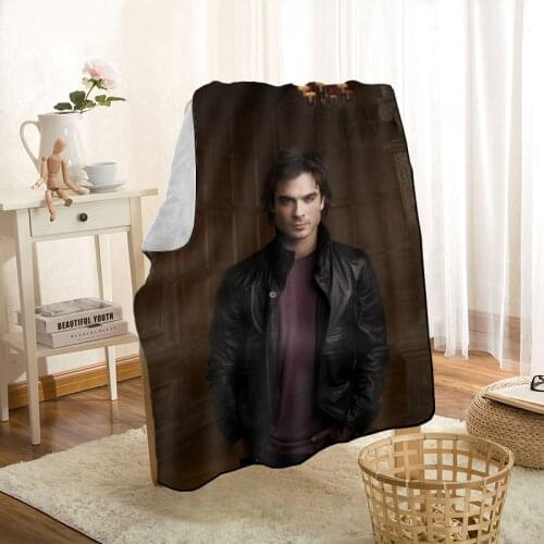 HEARMNY The Vampire Diaries TV Nap Blanket Super Soft Warm Microfiber Fabric Blanket For Couch Throw Travel Adult Blanket