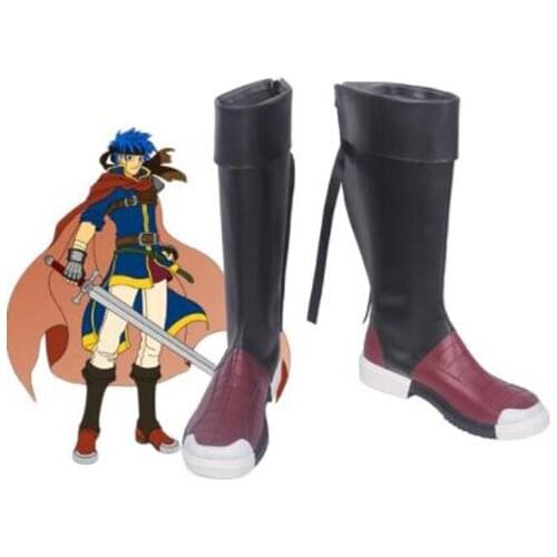 Fire Emblem Ike Cosplay Costume Boots Shoes Halloween Party Custom Made for Adult Men Shoes Accessories