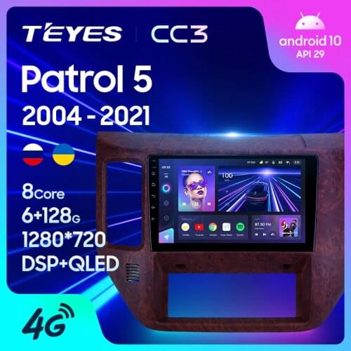 TEYES CC3 For Nissan Patrol V 5 Y61 2004 - 2021 Car Radio Multimedia Video Player Navigation stereo GPS Android 10 No 2din 2 din dvd