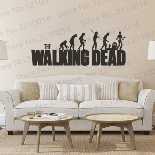 Zombie Evolution The Walking Dead Wall Sticker Evolution Wall Decal PW456
