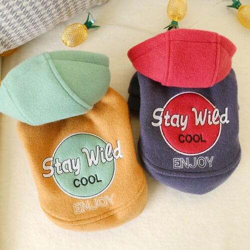 Pet Dog Clothes for Small Dog Warm Cotton Clothing Coat Hoodies for Chihuahua Pets Dogs Winter Clothes Pajamas Pug Cats Costume